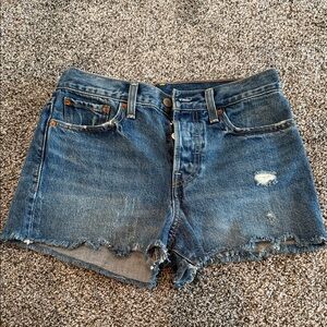 Levi Strauss button fly denim shorts
